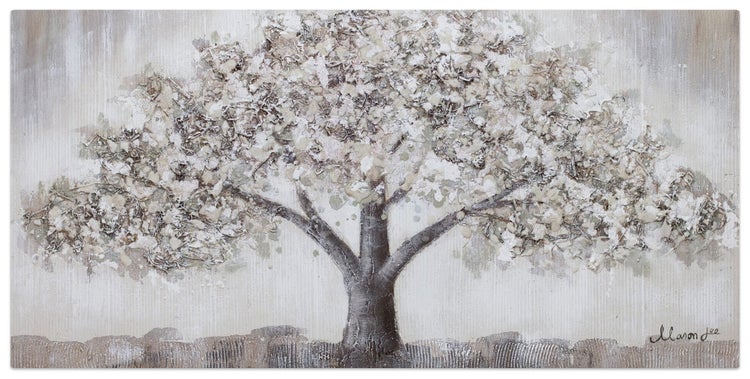 Handgemaltes Gemälde Acrylfarbe 120x60cm Grau
