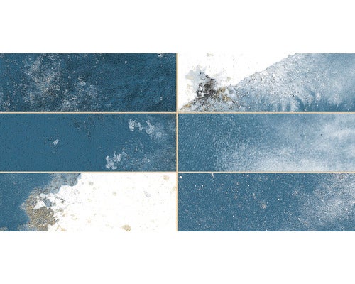 Wandfliese FS Tradition Brick blue LT 20x40cm