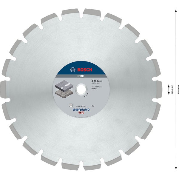 Bosch Trennscheibe Durchmesser 450 Millimeter