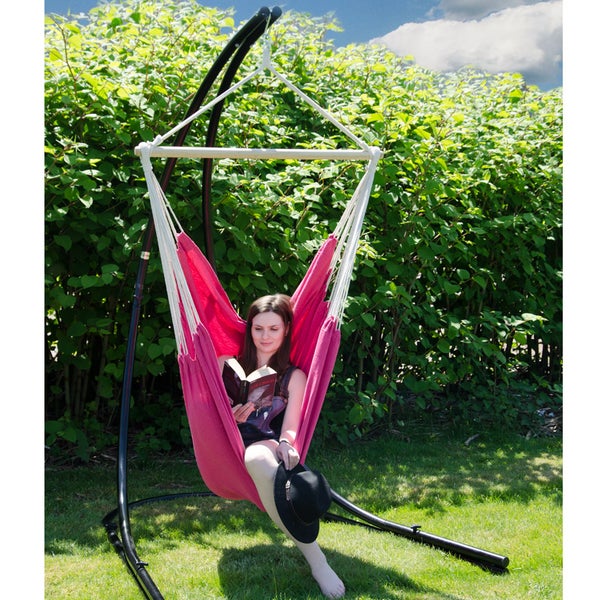 XXL Hängesessel Relaxsessel 185x130cm bis 150kg Orchideenfarben