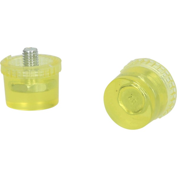 Zwei Schonhämmer aus Kunststoff mit Gewinde