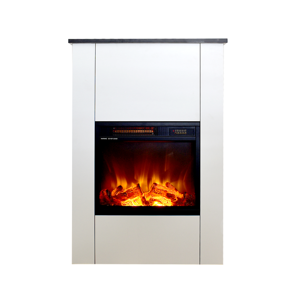 Glow Fire Elektrokamin 'Thasos ' | LED Standkamin mit Heizung (1500 W) | HxBxT: 100x65x24cm