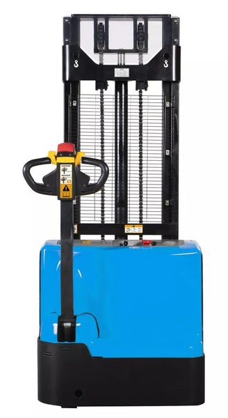 Elektro-Hochhubwagen für den Transport und die Lagerung von Gütern.