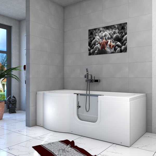 Seniorenwanne mit Tür S12-R Badewanne 85x170cm