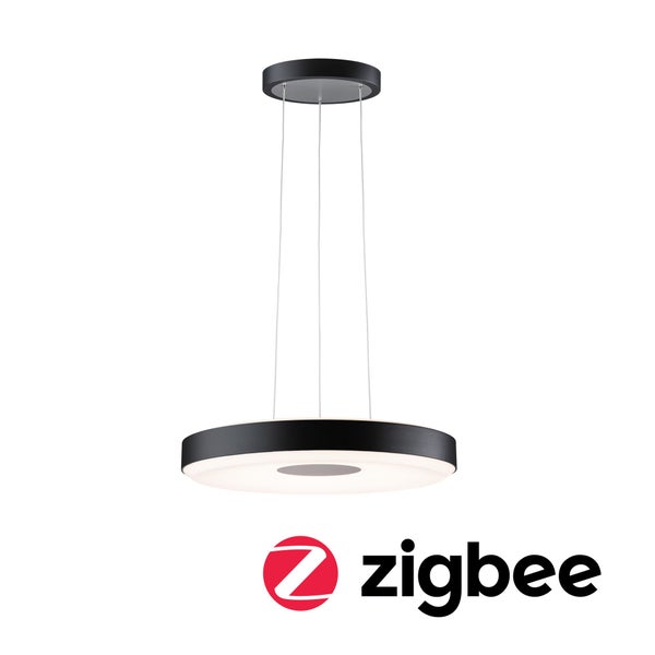 LED Pendelleuchte Smart Home Zigbee 3.0 Puric Pane 2700K 1200lm / 700lm 11W / 7W Schwarz, Grau dimmbar