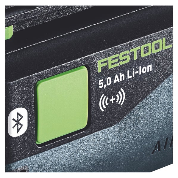 Festool Akku Set 4x BP 18 Li 5,0 ASI Akku 18 V 5,0 Ah / 5000 mAh Li-Ion ( 4x 577660 ) Bluetooth mit Ladestandanzeige