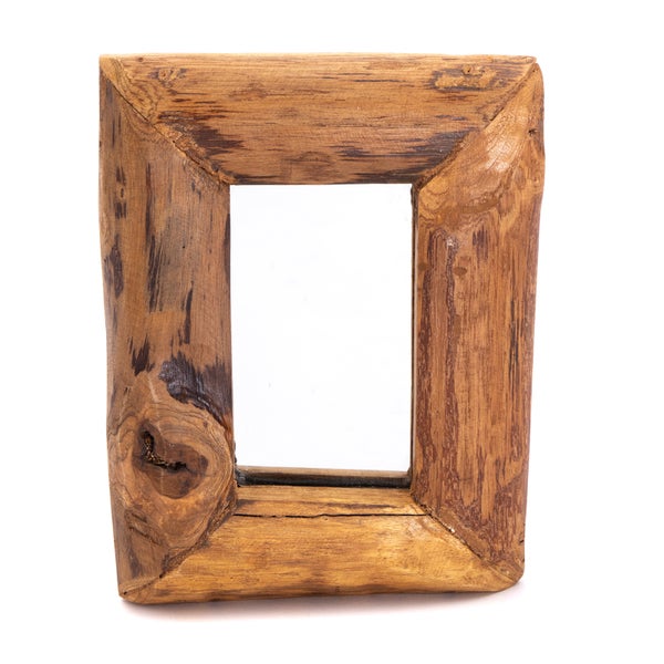 Wandspiegel Base C 25x20cm, Massivholz naturfarben