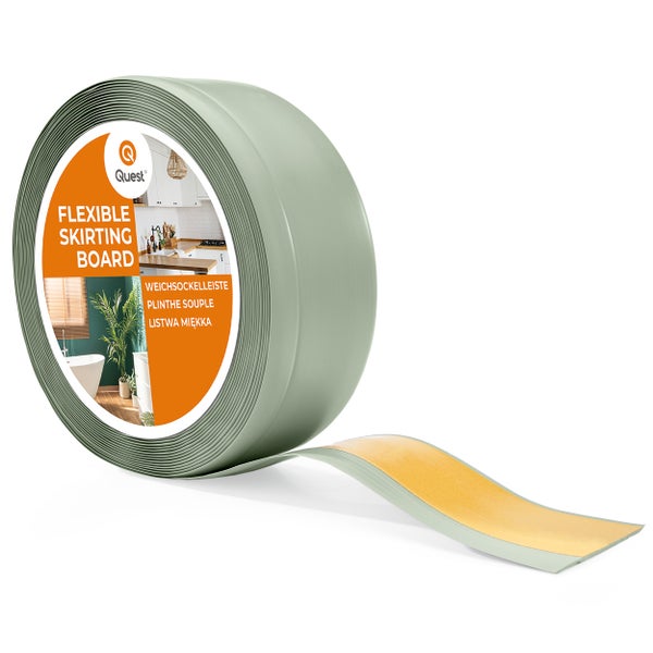 Quest flexible Weichsockelleiste auf Rolle mit Klebestreifen