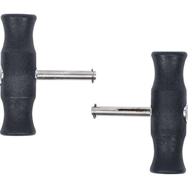 Zwei T-Griff-Zugwerkzeuge mit Zylinderstiftauswerfer.