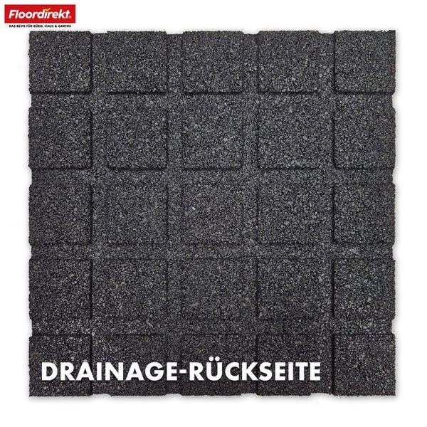 Drainagerückseite der Bodenfliese