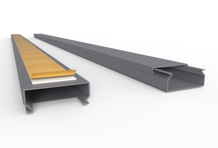 CILSON WDK4016SG Art.-Nr. 6700230.1.10 Kabelkanal Selbstklebend 40x16mm 10m, Grau - 10 Stück 1 m / 1000 mm, Minimalistisches Design, Einfache Kabelführung