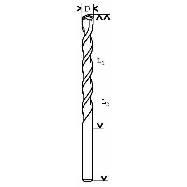 Bosch Betonbohrer CYL-3, 14 x 350 x 400 mm - 2608597693