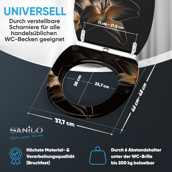 WC-Sitz mit Absenkautomatik & Top Fix Aurelia
