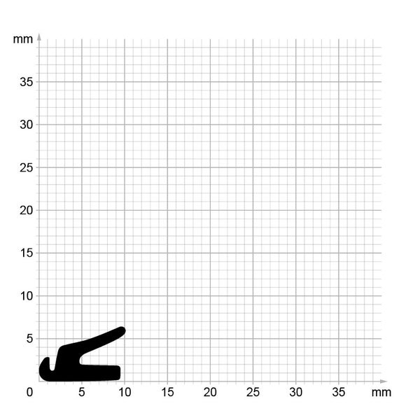 DIWARO. | Lippendichtung LP176 | schwarz | 5 Meter