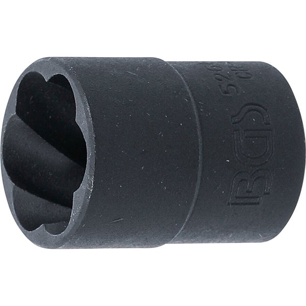 BGS Spiral-Profil-Steckschlüssel-Einsatz / Schraubenausdreher Antrieb Innenvierkant 12,5 mm (1/2) SW 19 mm - 5266-19