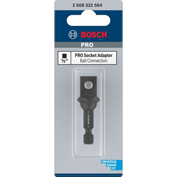 Bosch PRO Socket Adapter mit Kugelverbindung 1/2 50 mm - 2608522564