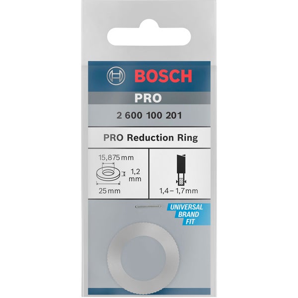 Bosch Reduzierring für PRO Kreissägeblatt 25 x 1,2 x 15,875 mm - 2600100201