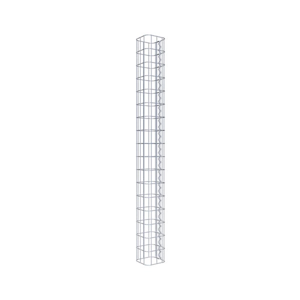 Gabionensäule 17 x 17 cm, MW 5 x 10 cm eckig - Höhe: 1,70 m