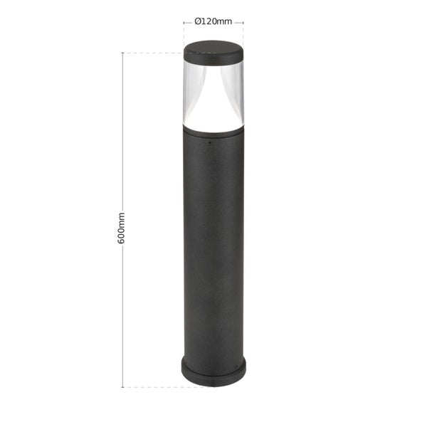 LED Außenleuchte Pollerleuchte 12x60cm Anthrazit