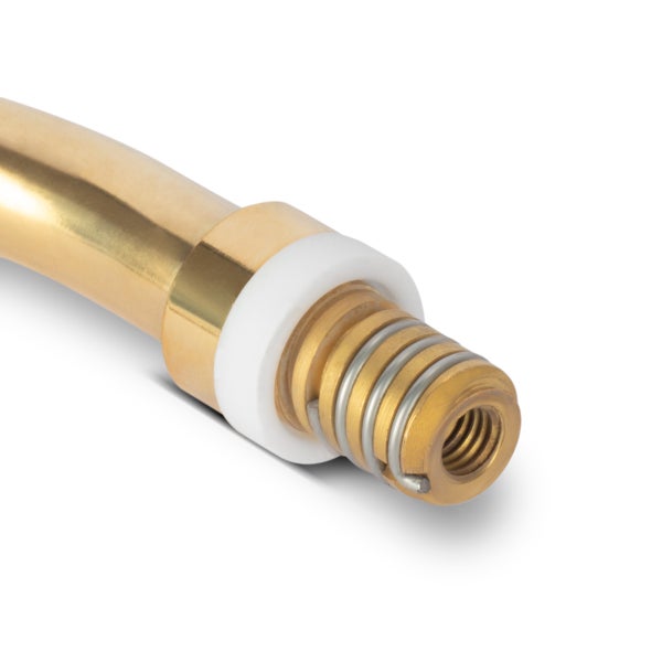 Messing-Gewindestück mit Dichtungsring und Feder