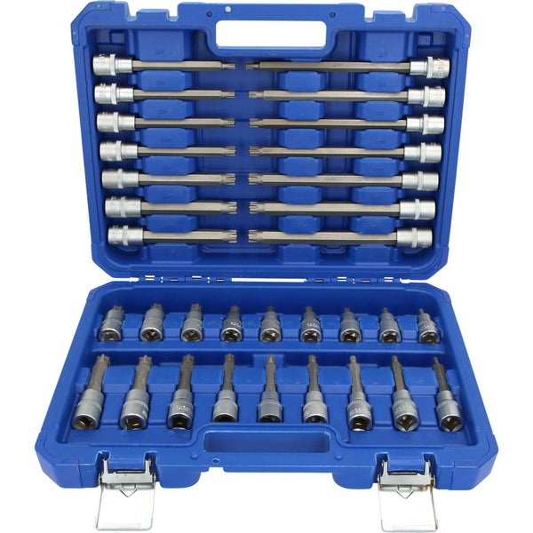 BRILLIANT TOOLS 1/2 Bit-Stecknuss-Satz 32tlg. RIBE Profil - BT022032