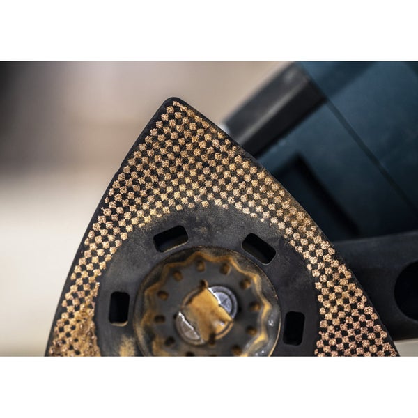 Dreieckige Schleifplatte für Multifunktionswerkzeug mit Schleifpapier