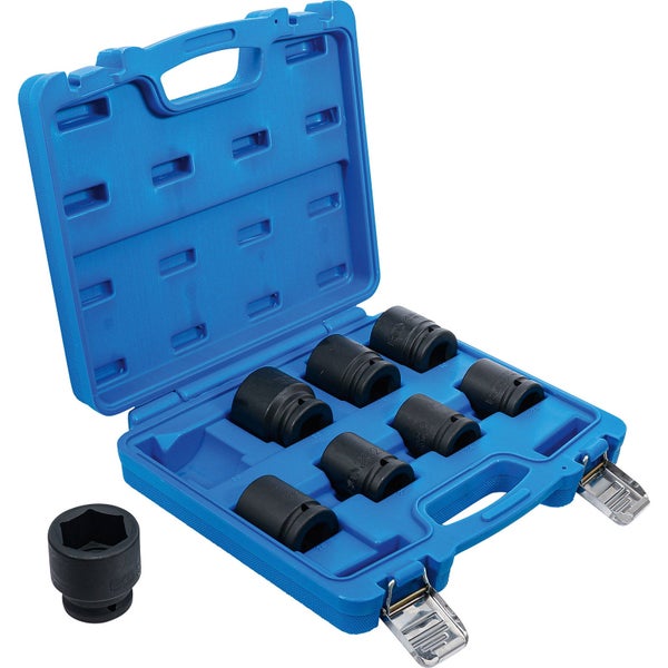 Steckschlüsseleinsatz Set in einem blauen Kunststoffkoffer