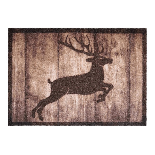Akzente Listen Deer Jump, Rutschfest, 50 x 70 cm, Polyamid/Monofilament, TPE Rückseite, PVC-frei, wetterbeständig, strapazierfähig