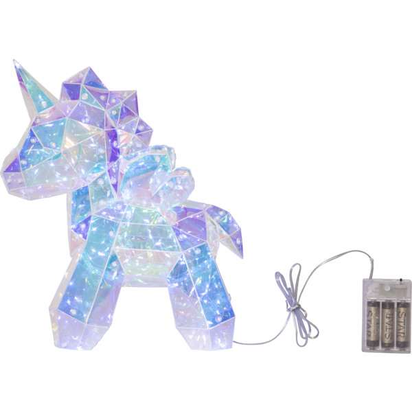 Dekorative Einhornfigur mit Batteriebetrieb für den Innenbereich