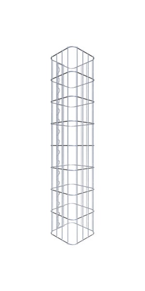 Gabionensäule 22 x 22 cm, MW 5 x 10 cm eckig - Höhe: 0,80 m