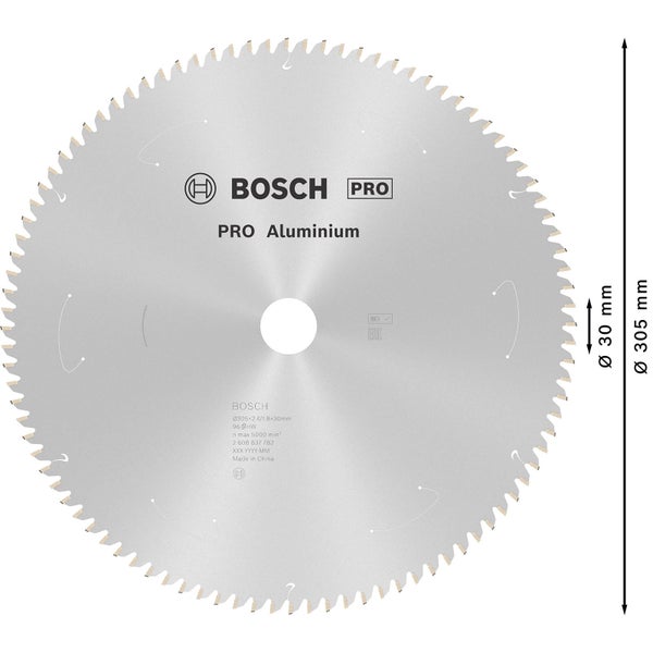 Bosch PRO Aluminium cordless Blatt für Kreissägen 305 x 2,4 x 30 mm - 2608837782