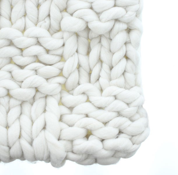 FRANK FLECHTWAREN | Kissenhülle Grobstrick, POLYESTER, POLYACRYL, 40 x 40 cm
