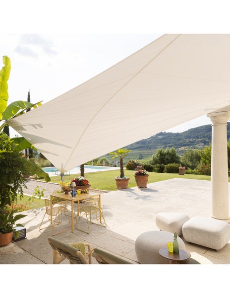 Sonnensegel Luftdurchlässig Sage Dreieck 600X600X600Cm - Maanta® Solaria Furl