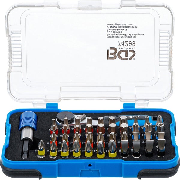 BGS Color-Bit-Satz mit Bit-Knarre Antrieb Außensechskant 6,3 mm (1/4) 43tlg. - 74299