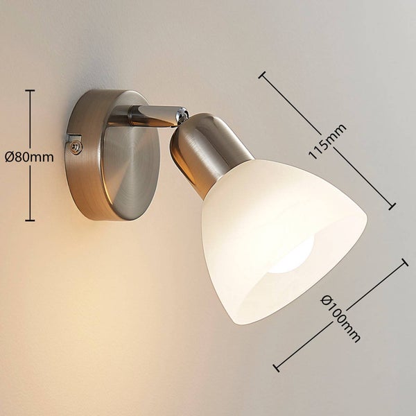 Lindby Strahler Paulina (Modern) in Alu aus Metall (1 flammig, E14) - Deckenlampe Deckenleuchte Lampe Spot Wohnzimmerleuchte