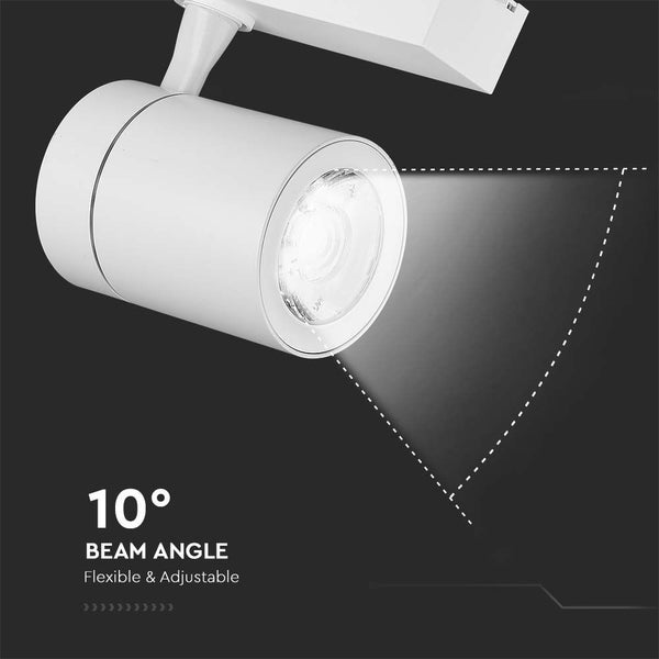V-TAC VT-4536-W-N - LED-Schienenleuchten - COB-Schienenleuchten - IP20 - Weiß - 35 Watt - 3000 Lumen