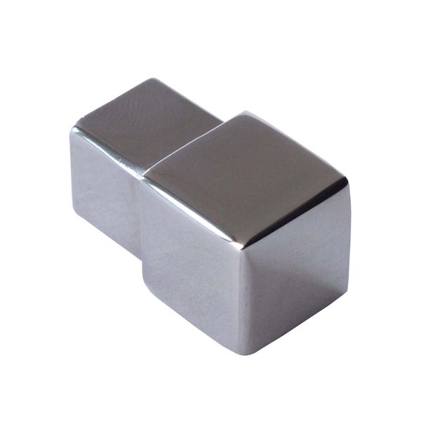 Möbelknopf aus Metall, quadratisch, Würfelform, moderne Optik