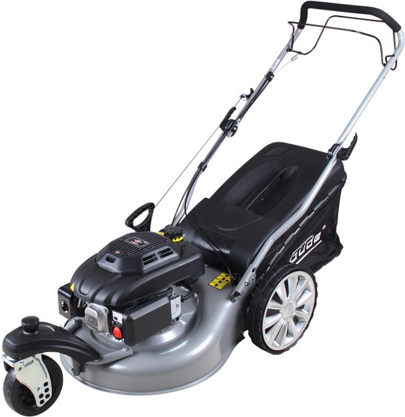 GÜDE Benzin-Rasenmäher Big Wheeler Trike 515 D | 4in1 mit Radantrieb, 51 cm Schnittbreite, 5 PS, Mulchfunktion, Seitenauswurf, 65 l Fangkorb, Leichtstart