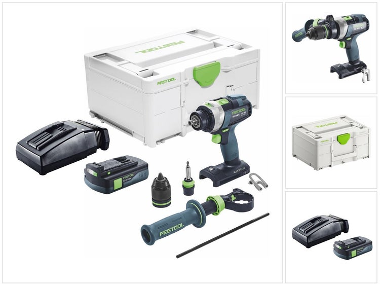 Festool TPC 18/4 I-Basic Akku Schlagbohrschrauber 18 V 75 Nm Brushless + 1x Akku 3,0 Ah + Ladegerät + Systainer