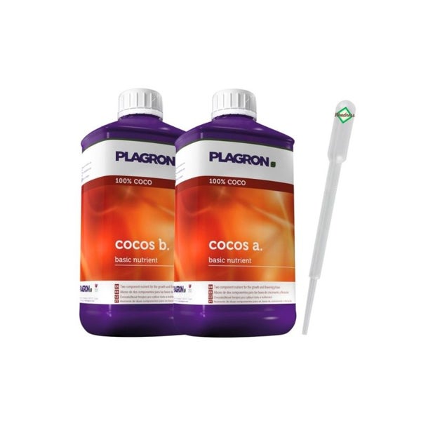 Plagron Coco A+B 5 Liter – Hochkonzentrierter Nährstoffkomplex für optimales Wachstum in Kokos-Substraten | Für gesunde Pflanzen mit praktischer Pipette
