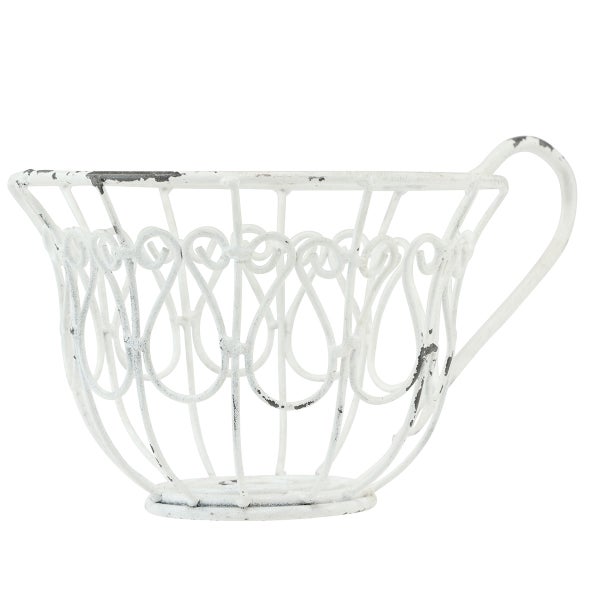 Dekoschale in Tassenform aus Metall