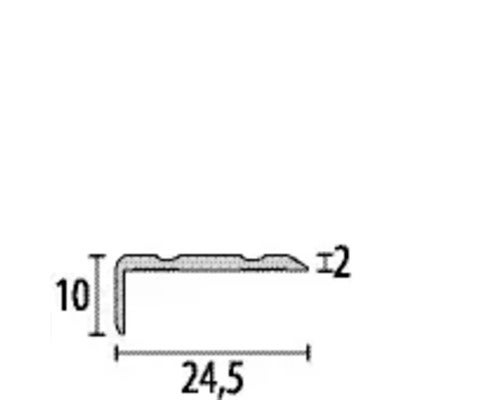 Winkelprofil 236H/SK Alu mit Holzdekor H33 Eiche gekalkt 90 cm