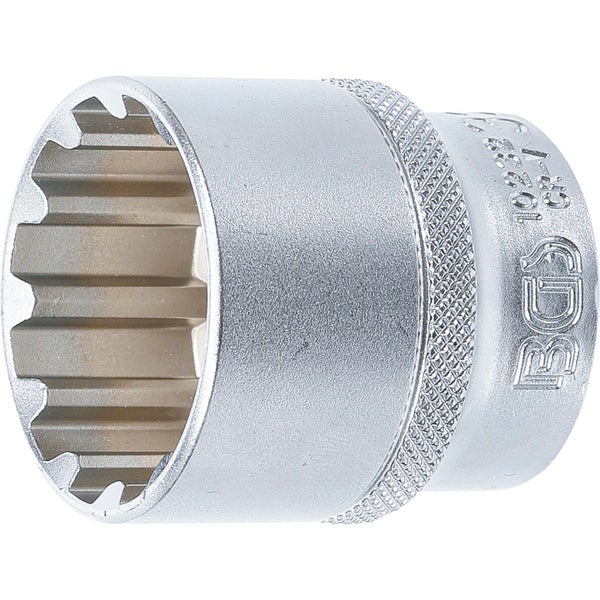 BGS Steckschlüssel-Einsatz Gear Lock Antrieb Innenvierkant 12,5 mm (1/2) SW 32 mm - 10232