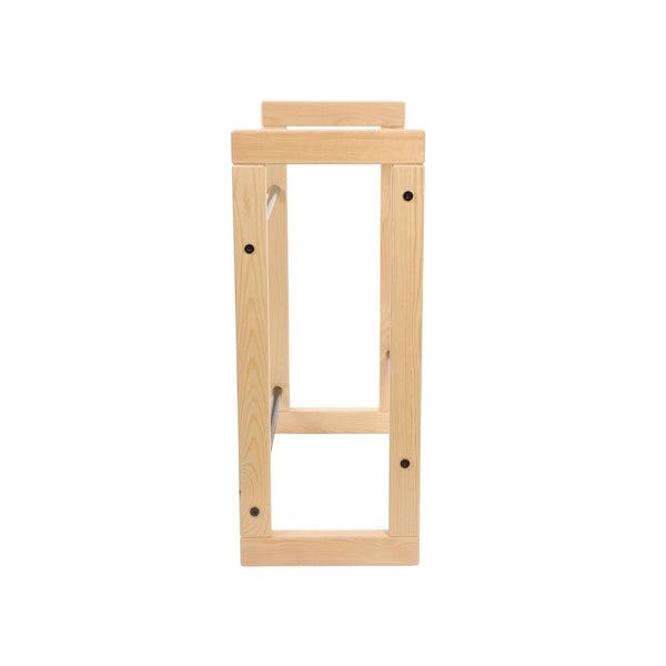 PROREGAL Getränkekistenregal HARZ HxBxT 85x82x35cm 4 Kisten auf 2 Ebenen Massives Kiefernholz Natur