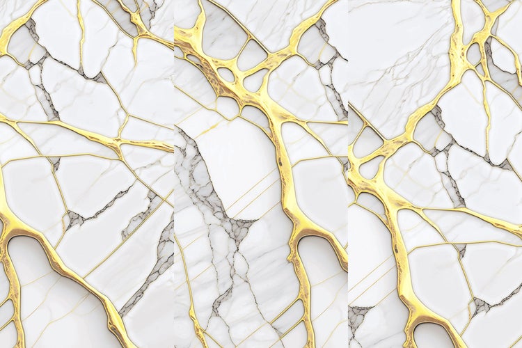 Muster mit Marmorstruktur und goldenen Adern