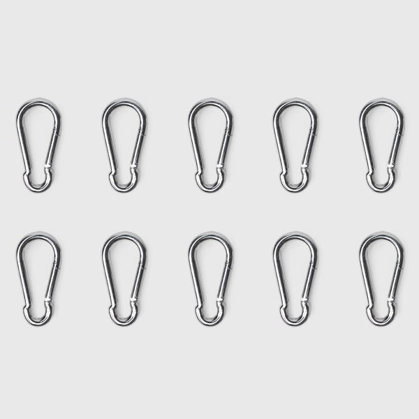 Karabiner 10 Stück Für Sonnensegel Verzinkter Stahl - Maanta®