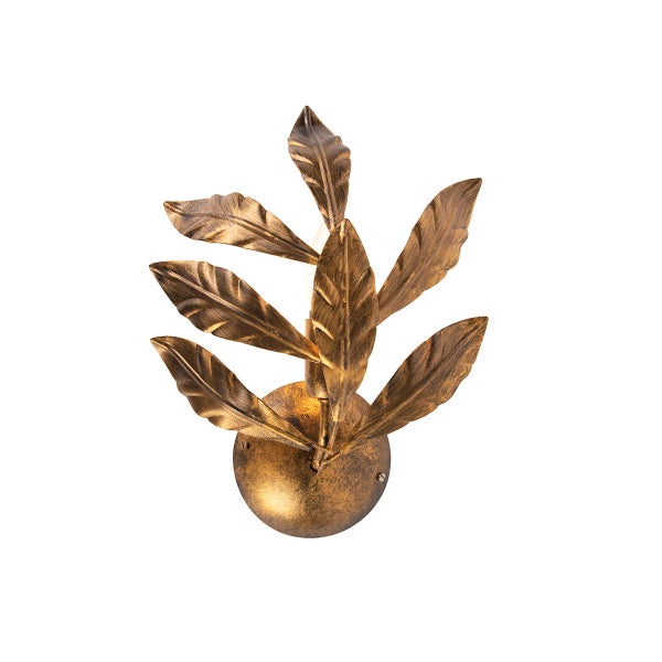 Wandleuchte mit Blattdesign