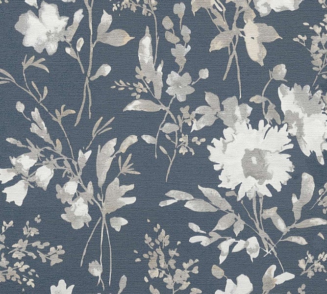 Tapete mit floralem Motiv und Blumenmuster