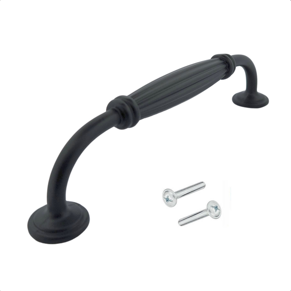 Möbelgriff Stangengriff Norfolk Lochabstand  128 mm Schwarz 10 Stück