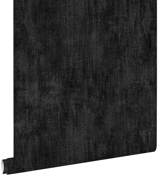ESTAhome Tapete mit malerischem Effekt Schwarz - 53 cm x 10.05 m - 127640